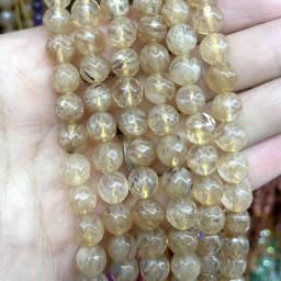 Faceted Natural Stone 4/6/8/10mm Amazonite Agates Jaspers Crystal Gems Loose Beads For Jewelry Making DIY Bracelet Accessories