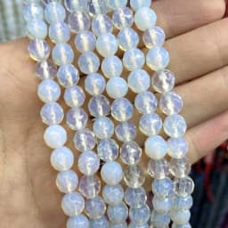 Faceted Natural Stone 4/6/8/10mm Amazonite Agates Jaspers Crystal Gems Loose Beads For Jewelry Making DIY Bracelet Accessories