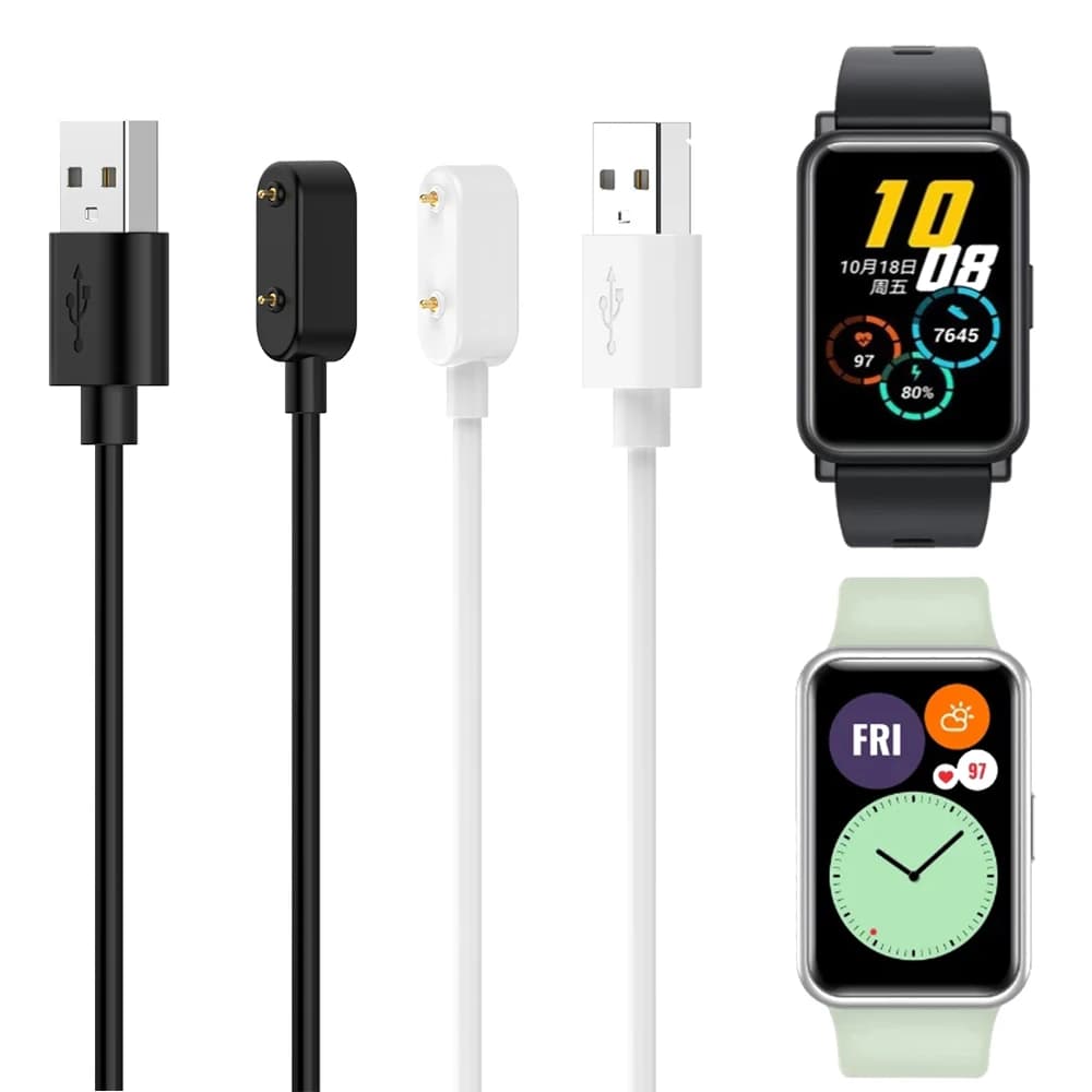 1m USB Charging Cable For Huawei Band 10/9/8/7/6 Charger Cable For Huawei Watch Fit 3/Fit 2/Fit/Honor Watch ES