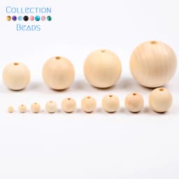 4-50mm 1-1000pcs Natural Wood Beads Round Spacer Wooden Pearl Lead-Free Balls Charms DIY For Jewelry Making Handmade Accessories