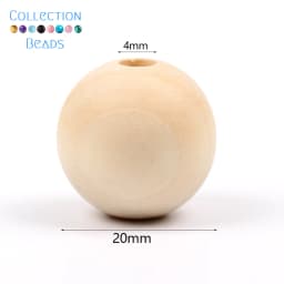 4-50mm 1-1000pcs Natural Wood Beads Round Spacer Wooden Pearl Lead-Free Balls Charms DIY For Jewelry Making Handmade Accessories