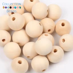 4-50mm 1-1000pcs Natural Wood Beads Round Spacer Wooden Pearl Lead-Free Balls Charms DIY For Jewelry Making Handmade Accessories