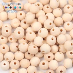 4-50mm 1-1000pcs Natural Wood Beads Round Spacer Wooden Pearl Lead-Free Balls Charms DIY For Jewelry Making Handmade Accessories