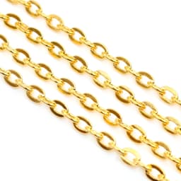 5 Meters/lot 3x2mm 4x3mm 5 Colors Plated Handmade Unwelded Iron Cable Chains Necklace DIY Jewelry Making Findings Accessories