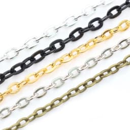 5 Meters/lot 3x2mm 4x3mm 5 Colors Plated Handmade Unwelded Iron Cable Chains Necklace DIY Jewelry Making Findings Accessories