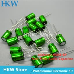 10pcs/lot Nichicon MUSE BP ES Non Polar Nonpolar Bipolar HiFi Audio Capacitor 4.7uf 10uf 22uf 47uf 100uf 16V 25V 50V Copper Feet