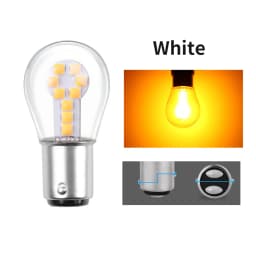 Red Amber White 1156 BA15S P21W LED 1157 BAY15D P21/5W LED Bulb R5W R10W Car Turn Signal Light S25 Auto Brake Light Lamps 12V