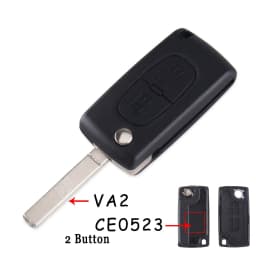 KEYYOU Remote Key Case for Peugeot 207 307 308 407 607 807 For Citroen C2 C3 C4 C5 C6 Flip Folding Car Key Shell 2/3/4 Buttons