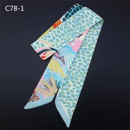 Spring Design Leopard Skinny Scarf Women Luxury Brand Horse Bag Scarves Hair Neck Silk Scarf For Ladies Foulard Headband