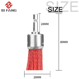 Nylon Cup Brush Abrasive Wire Wheel Brush for Drill Rotary Tool Wood Polishing Deburring Cleaning Cleaning Furniture 1/4" Shank