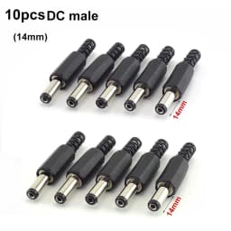 5pcs 10pcs DC female male Power Plug 5.5mm x 2.1mm Male Female Jack Socket Adapter Connectors Set For DIY Projects Connector