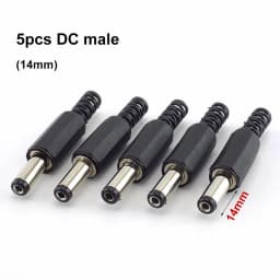 5pcs 10pcs DC female male Power Plug 5.5mm x 2.1mm Male Female Jack Socket Adapter Connectors Set For DIY Projects Connector