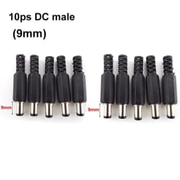 5pcs 10pcs DC female male Power Plug 5.5mm x 2.1mm Male Female Jack Socket Adapter Connectors Set For DIY Projects Connector