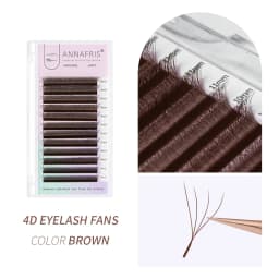 ANNAFRIS 4D-W Shaped Eyelash Extension Premade Fans W Volume Lashes