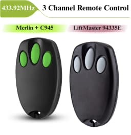 Hand Transmitter 433MHz for LIFTMASTER Motorlift Merlin+ C945 94335E 9747E 1A5478 Garage Door Remote Control