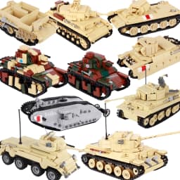 MOC Military Vehicles Building Bricks Hummers US Army Assault Car Blocks SpeciaI Police SWAT Team Soldier Tanks Model Gift Toys