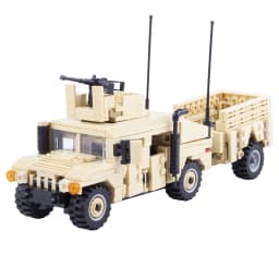 MOC Military Vehicles Building Bricks Hummers US Army Assault Car Blocks SpeciaI Police SWAT Team Soldier Tanks Model Gift Toys