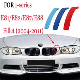 3Pcs Car Grill Stickers Strip Cover Trim For BMW F40 F20 F21 E87 E82 E81 E88 AUTO Racing Grille Accessories