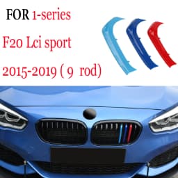 3Pcs Car Grill Stickers Strip Cover Trim For BMW F40 F20 F21 E87 E82 E81 E88 AUTO Racing Grille Accessories