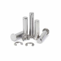 1/5pc M3 M4 M5 M6 M8 M10 M12 A2 Stainless Steel Flat Head Bearing Cylindrical Positioning Axis Roll Dowel Pin With Shaft Circlip