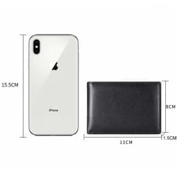 RFID Blocking Mini Men's Genuine Leather Wallet Slim Business Credit Card Holder Man Anti Theft Ultra Thin Purse For Male