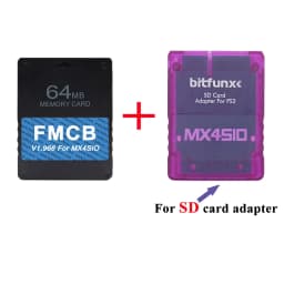 BitFunx V1.966 8/16/3264MB FMCB PS2 Card OPL 1.2.0 For MX4SIO SIO2SD TF/SD Card Adapter For Playstation2 Fat Game Consoles