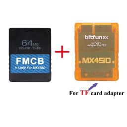 BitFunx V1.966 8/16/3264MB FMCB PS2 Card OPL 1.2.0 For MX4SIO SIO2SD TF/SD Card Adapter For Playstation2 Fat Game Consoles
