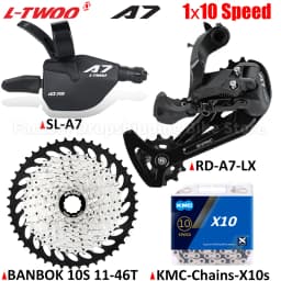 LTWOO A7 1x10 Speed MTB Groupset Shift Lever Rear Derailleur X10 Chain 11-42/46/50T Cassette 10V Derailleur Set