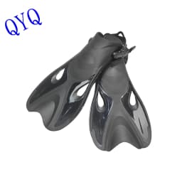 QYQ Frog Shoes Adult Fins with Adjustable Buckles Open Heels Designed for Snorkeling Scuba Diving