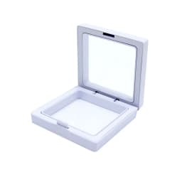10pcs/lot Plastic Jewelry Box Transparent Stands 3D Pink Yellow Colorful Picture Frame PE Membrane Floating Display Case Holder