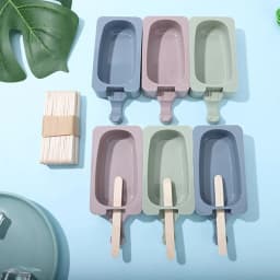 50PCS Ice Cream Popsicle Sticks Mold Accesorios Natural Wooden Sticks Ice Cream Spoon Hand Crafts Art Ice Cream Lolly Cake Tools