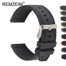 Premium Silicone Watch Band Quick Release Rubber Watch Strap 20mm 22mm 24mm Watch Strap Watch Replacement Watchband Green