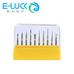 10pcs/Box Dental Polished Diamond Bur FG-105 High Speed Handpiece Use
