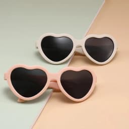 Fashion Heart Shaped Sunglasses Baby Girl Polarized UV Protection Toddler Shades 0-24 Months
