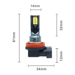 2Pcs H11 H8 H4 H7 H1 H16 H3 H10 9005 HB3 9006 HB4 LED Car Fog Lights 6000K Headlight Bulbs 3000K 12000K 4300K Auto Fog Lamp
