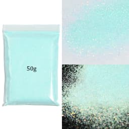 50g White Iridescent Opalescent Ultra Fine Glitter Dust Glitter Fine Holographic Ultra Fine Glitter - Iridescent glitter