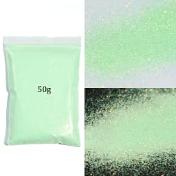 50g White Iridescent Opalescent Ultra Fine Glitter Dust Glitter Fine Holographic Ultra Fine Glitter - Iridescent glitter