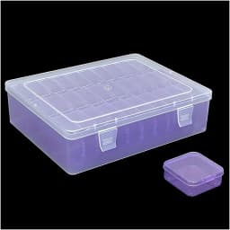 15 Grids Transparent Plastic Storage Organizer Compartment Adjustable Container Box For Jewelry Button Rectangle Box Case