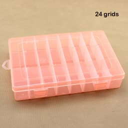 15 Grids Transparent Plastic Storage Organizer Compartment Adjustable Container Box For Jewelry Button Rectangle Box Case