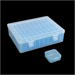 15 Grids Transparent Plastic Storage Organizer Compartment Adjustable Container Box For Jewelry Button Rectangle Box Case