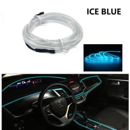 10m/3m/5m Neon LED Car Interior Lighting Strips Auto LED Strip Garland EL Wire Rope Car Decoration lamp Flexible Tube 12V