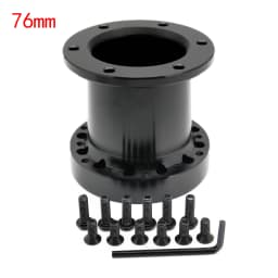 Universal Steering Wheel Hub Spacer 13/51/76/101/128 mm Steering Wheel Hub Boss Kit Adapter Spacer Black