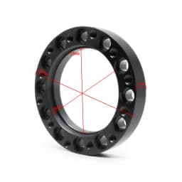 Universal Steering Wheel Hub Spacer 13/51/76/101/128 mm Steering Wheel Hub Boss Kit Adapter Spacer Black