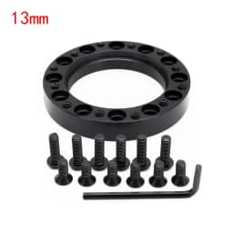 Universal Steering Wheel Hub Spacer 13/51/76/101/128 mm Steering Wheel Hub Boss Kit Adapter Spacer Black