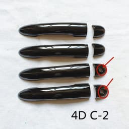 For Renault Clio 3 MK3 iii 2006 2012 2013 RS Accessories Door Handle Cover Trim Plastic Gloss Black