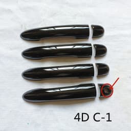 For Renault Clio 3 MK3 iii 2006 2012 2013 RS Accessories Door Handle Cover Trim Plastic Gloss Black