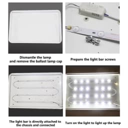10pcs Three Color 2835 LED Light Module 4W 6W 8W 10W LED Bar Backlight Strip Lights Ceiling Lamp For Remoulding LED Tube Source