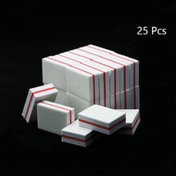 50Pc Professional Mini Nail Art buffer 100/180 Sandpaper Manicure Care File Sanding Polishing Nails File Grinding Equipment Tool