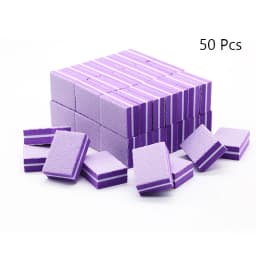 50Pc Professional Mini Nail Art buffer 100/180 Sandpaper Manicure Care File Sanding Polishing Nails File Grinding Equipment Tool
