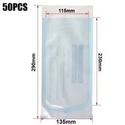 200 PCS Self Sealing Sterilization Pouch Bags for Nail Tools Grade Paper Disposable Dental Tattoo Accessories Tool Storage Bag
